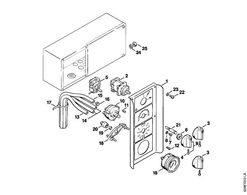 STIHL 9330-630-0100 waaierring 4,3 positie 8 technische tekening