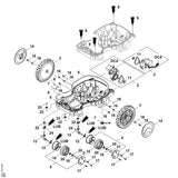 STIHL 6309-709-2103 asafdichtring (12x22x5) positie 12 technische tekening