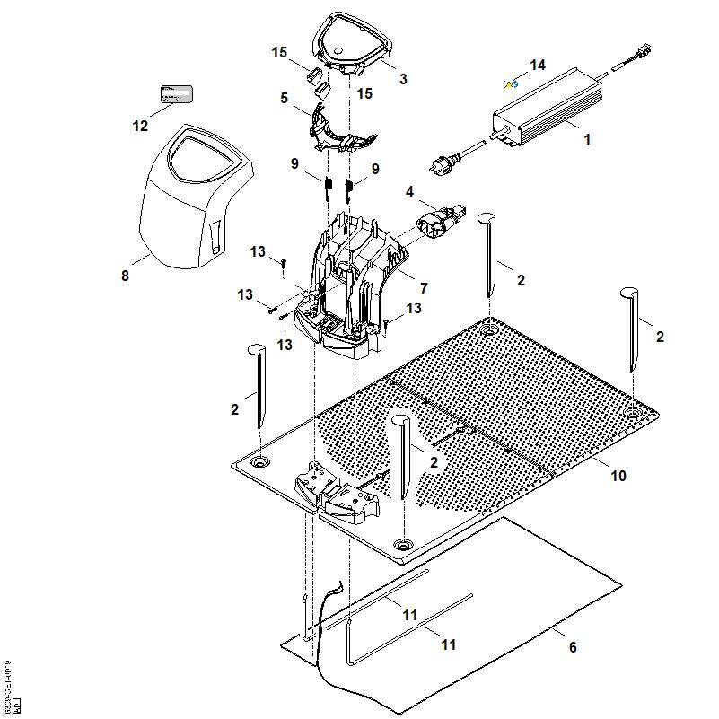 STIHL 6309-430-6816 houder compl. positie 4 technische tekening