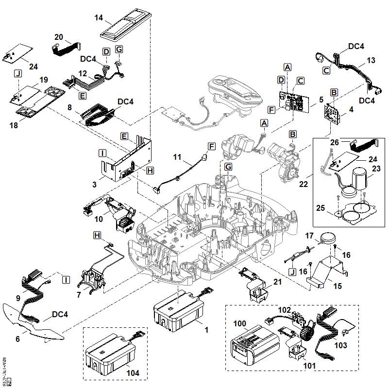 STIHL 6309-430-1468 Elektronisch moduul positie 3 technische tekening
