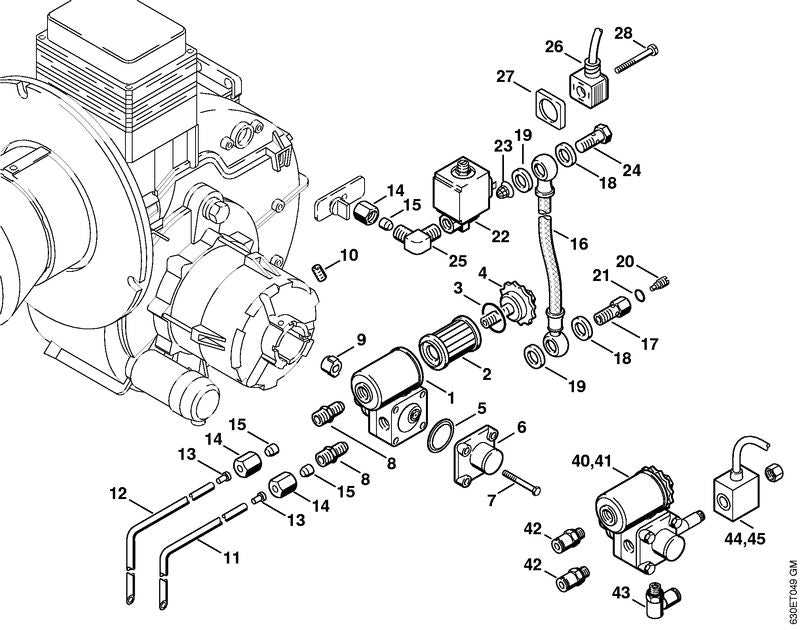 STIHL 4706-430-4405 Koppeling positie 26 technische tekening