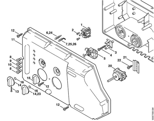 STIHL 4706-430-1806 Signaallamp 400 V positie 26 technische tekening