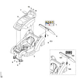STIHL 6320-706-5600 motorkap positie 6 technische tekening