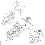 STIHL 6320-967-1525 typeplaatje RME 339 C positie 7 technische tekening