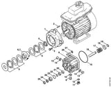 STIHL 9645-945-7783 O-Ring NBR ID=27 S=2 positie 23 technische tekening