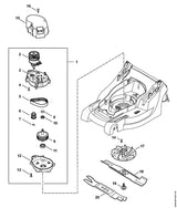 STIHL 6320-641-0300 transmissiehuis positie 3 technische tekening