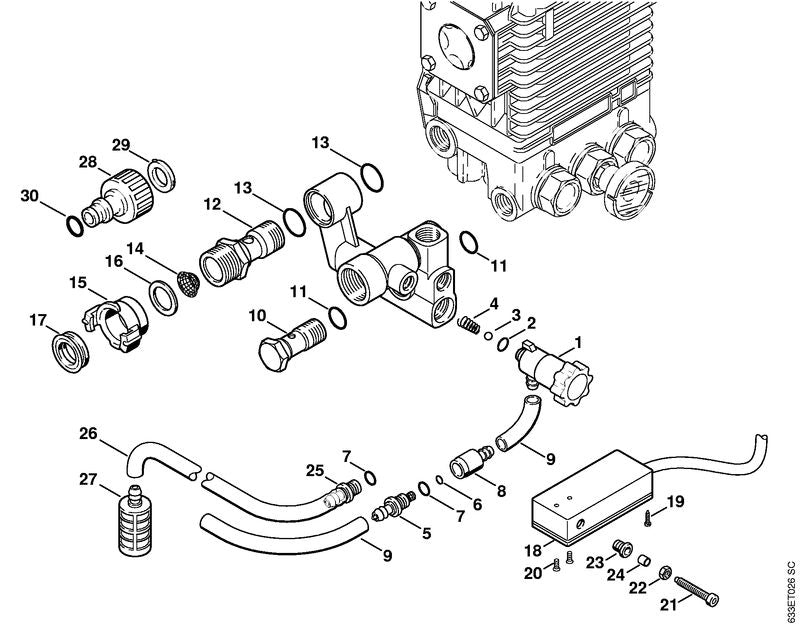 STIHL 4716-518-0800 Zeef positie 14 technische tekening