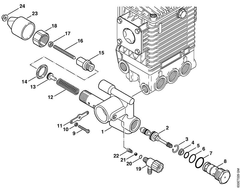 STIHL 9516-003-2120 Kogel Ø 5,5 mm positie 21 technische tekening