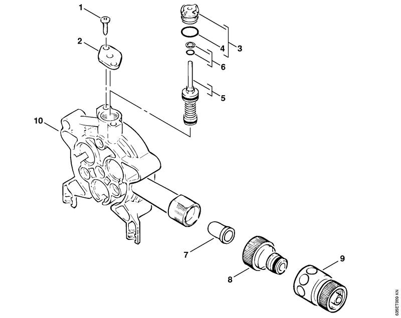 STIHL 9645-945-7540 O-ring 12,42x1,78 positie 4 technische tekening