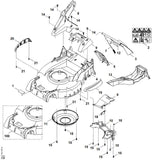STIHL 6374-700-8501 behuizing positie 100 technische tekening
