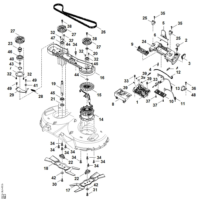 STIHL 9110-318-1295 lenskopschroef M6x20 positie 38 technische tekening