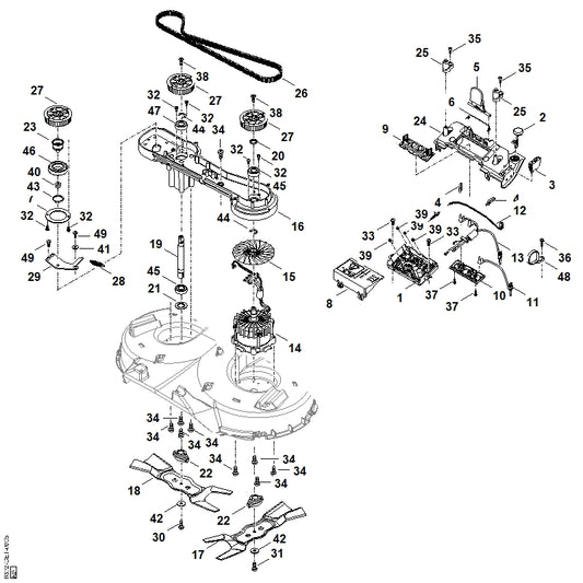 STIHL 9110-318-1295 lenskopschroef M6x20 positie 38 technische tekening