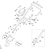 STIHL 6364-780-2800 onderstuk duwstang positie 103 technische tekening