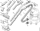 STIHL 4901-503-1503 Mof Ø 36/36 mm positie 40 technische tekening