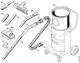 STIHL 4901-502-0710 Filter positie 14 technische tekening