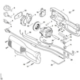 STIHL 6440-007-1000 set koolborstels positie 3 technische tekening