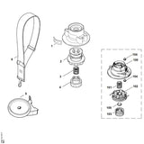 STIHL 4006-710-4000 kap positie 103 technische tekening
