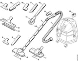 STIHL 4901-501-1400 Houder positie 10 technische tekening