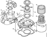 STIHL 4742-609-0200 Pakkingring positie 17 technische tekening
