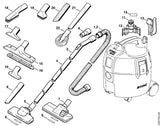 STIHL 4901-503-1611 Verlengpijp positie 4 technische tekening