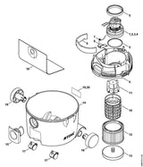 STIHL 4758-703-0700 Deksel positie 13 technische tekening
