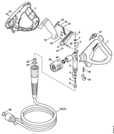 STIHL 4925-500-0601 Klep positie 2 technische tekening