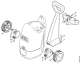 STIHL 4900-791-5400 Houder positie 3 technische tekening