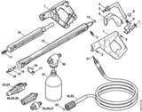 STIHL 4915-500-0838 Hogedrukslang DN 6, 6 m, textielweefsel positie 19 technische tekening