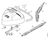STIHL 4900-500-4900 Rotor positie 4 technische tekening