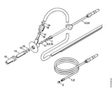 STIHL 4925-500-1802 Zand-natstraalinrichting 07 positie 4 technische tekening