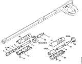STIHL 4900-500-1001 Huis positie 20 technische tekening