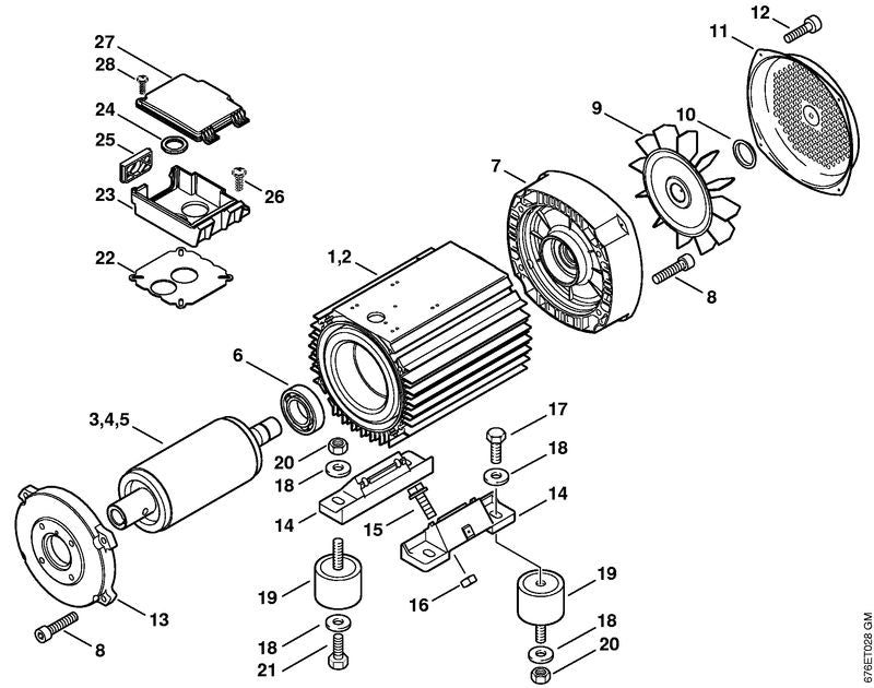 STIHL 9308-021-0180 Ring 8,4 positie 18 technische tekening
