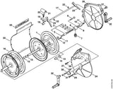 STIHL 9045-318-1420 Cilinderkopbout M6x45 positie 8 technische tekening
