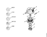 STIHL 4002-713-6502 Kraagbout positie 4 technische tekening