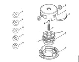 STIHL 4002-713-8301 Huls positie 2 technische tekening