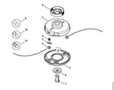 STIHL 4006-713-6801 Kraagmoer M8 positie 7 technische tekening