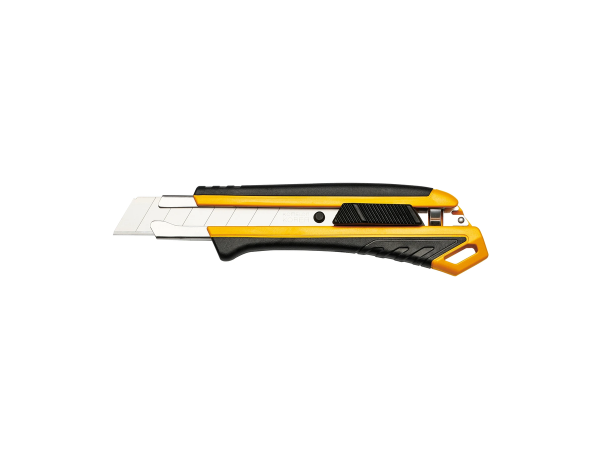 Komelon Afbreekmes 18 mm - ABS/rubber houder, Auto Lock