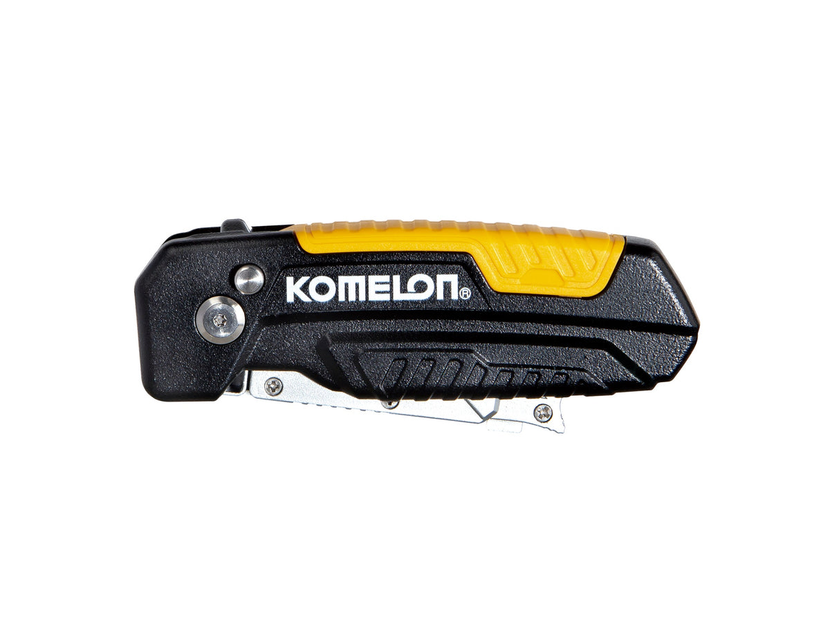 Komelon Vouwmes - schraper, RVS houder met riemclip