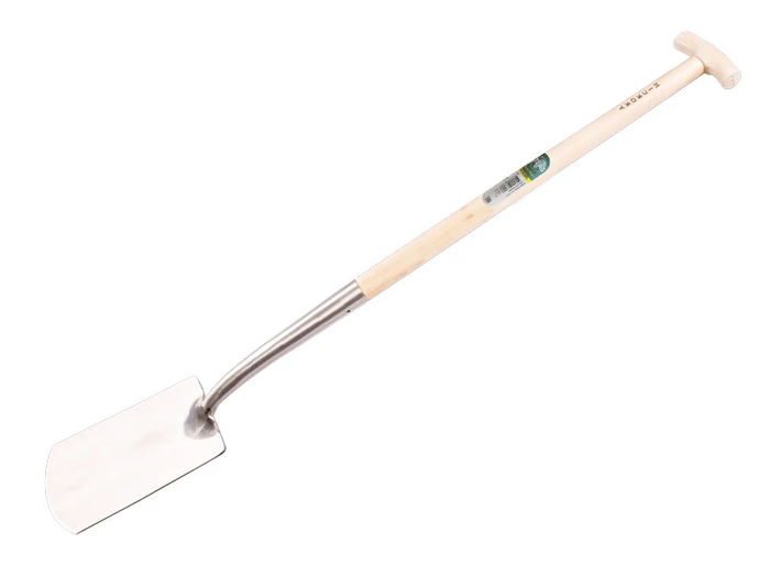 Atlas Diamant Zwanenhalsspade gepolijst 16 cm met Hickory T-steel 80 cm-keizers.nu