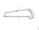 STIHL 0000-881-9004 Zaagblad positie 2 technische tekening