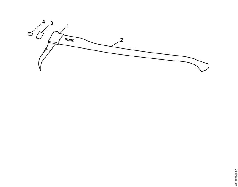 STIHL 0000-881-2130 Steel essenhout, 110 cm positie 2 technische tekening