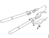 STIHL 0000-881-9928 Kling/mes positie 2 technische tekening