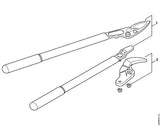 STIHL 0000-881-9929 Amboss met moeren positie 2 technische tekening