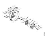 STIHL 4221-084-5600 Schroef met zaagkopsnede positie 8 technische tekening