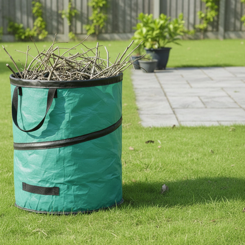 Tuinafvalzak Pop UP - FREUND Profi 160 liter met veer - keizers.nu