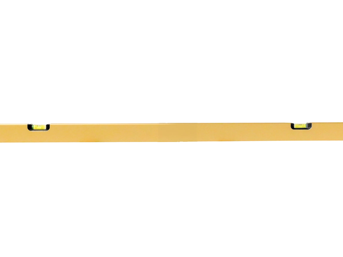 Keizers Stelwaterpas Gold 150 cm - dikwandig aluminium, 4 libellen, stelvoetjes
