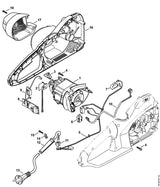 STIHL 1210-400-9100 Hall-sensor positie 2 technische tekening