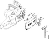 STIHL 1210-640-1700 Kettingtandwieldeksel positie 1 technische tekening
