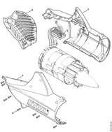 STIHL 4853-700-4102 Rotorhuis positie 1 technische tekening