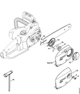 STIHL 1209-640-1703 Kettingtandwieldeksel MSE 170 C positie 5 technische tekening